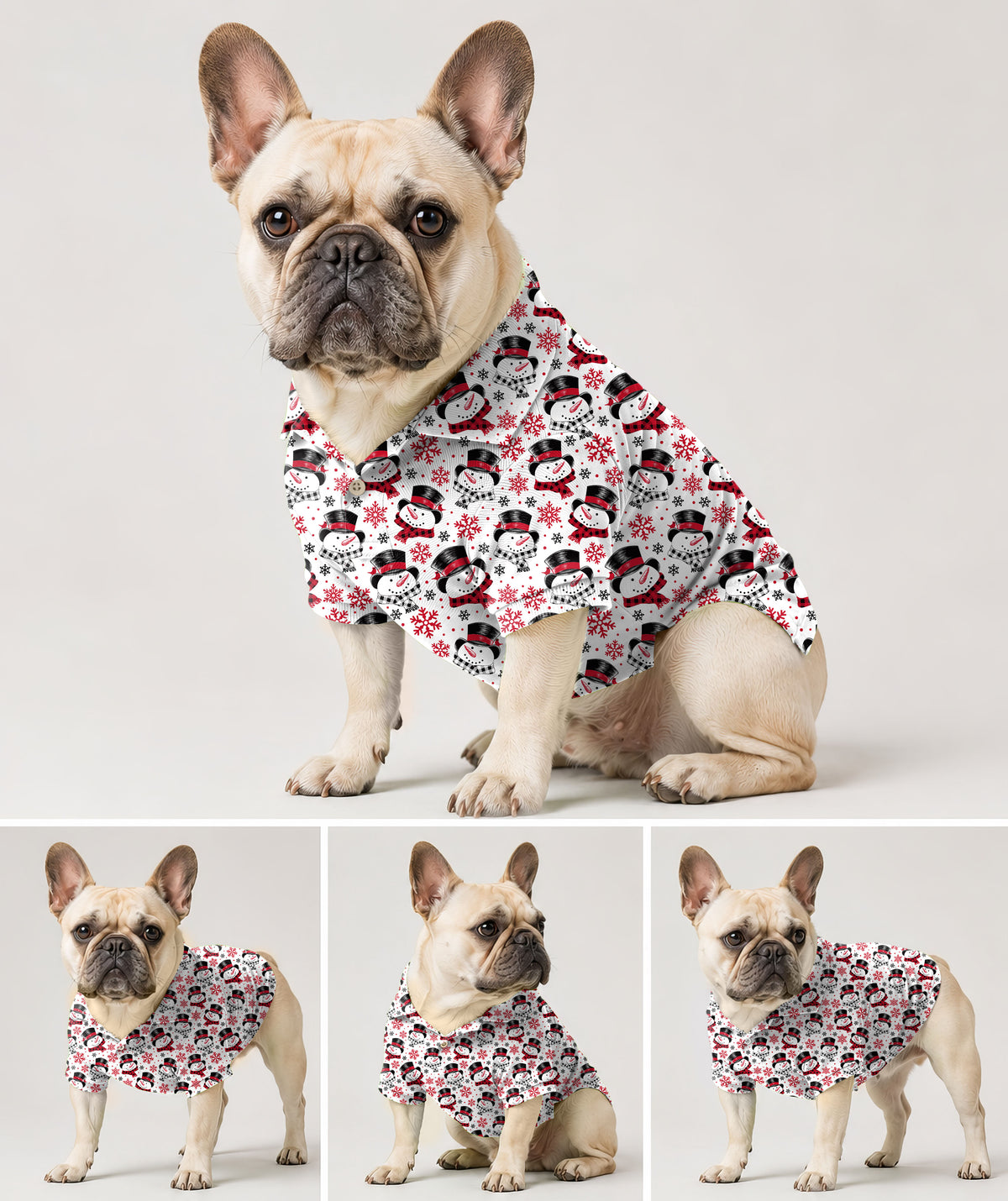 Dog's Christmas Snowman Golf Polo