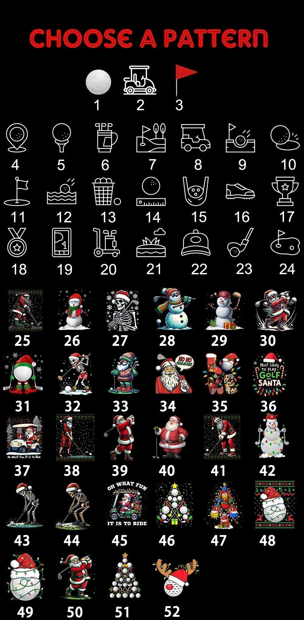 Men's golf crewneck pullover ugly sweater with soft stretch fabric, elastic ribbed cuffs, and versatile rounded neck design for warmth and comfort.