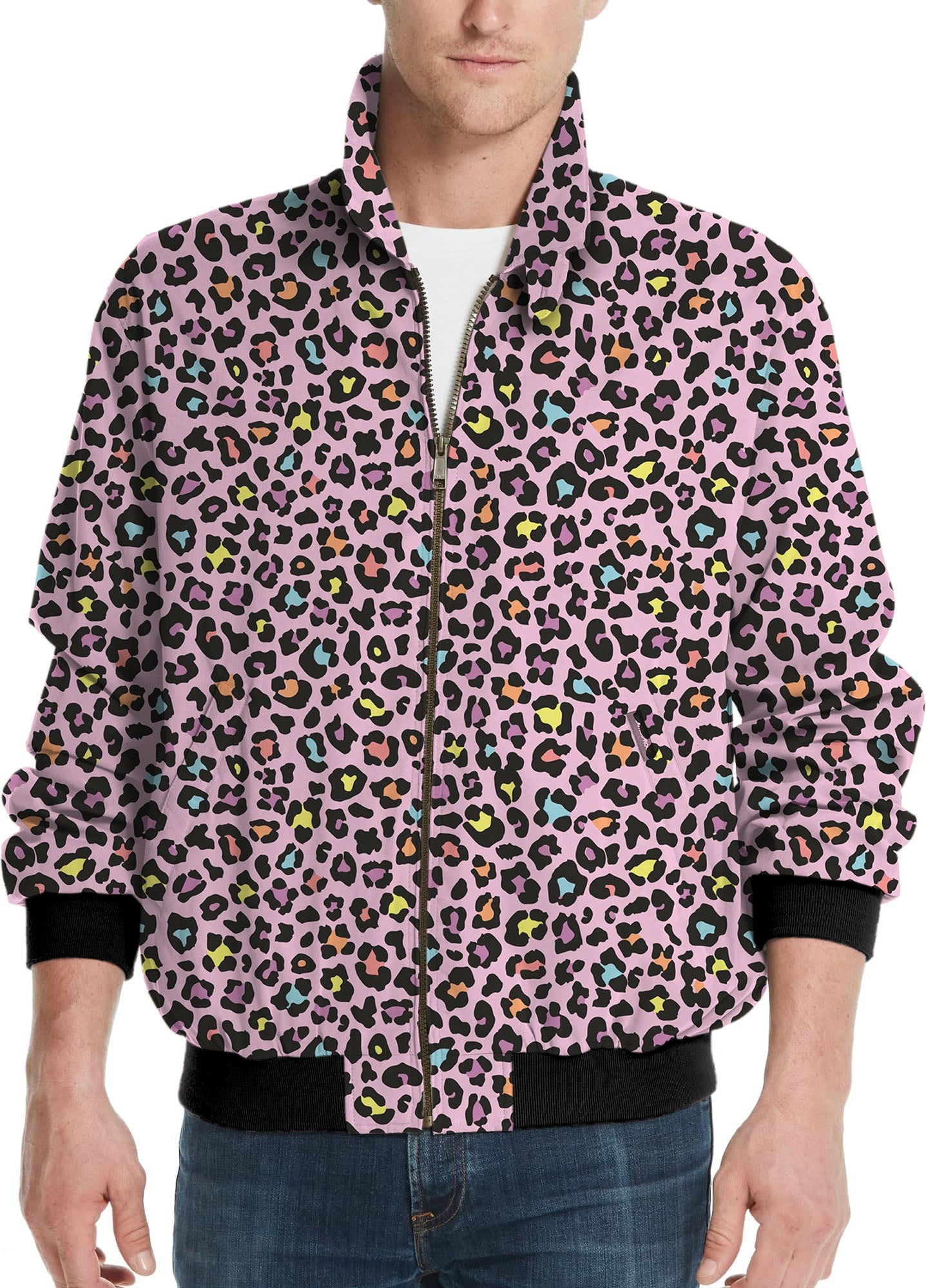 Leopard-Men's Golf Windbreaker Light Jacket