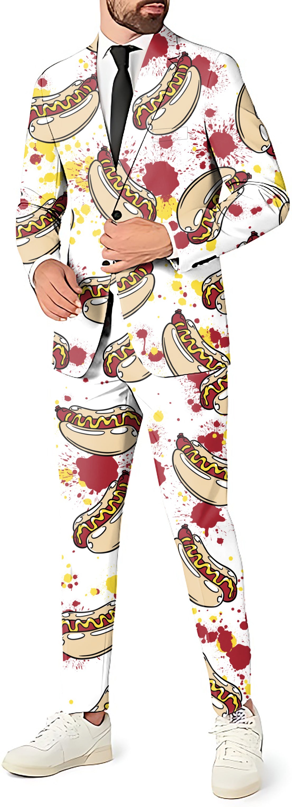 Hot Dog Men's Party Costumes-Theme Party 2 or 3pcs Suit set-Blazer Pants & Vest