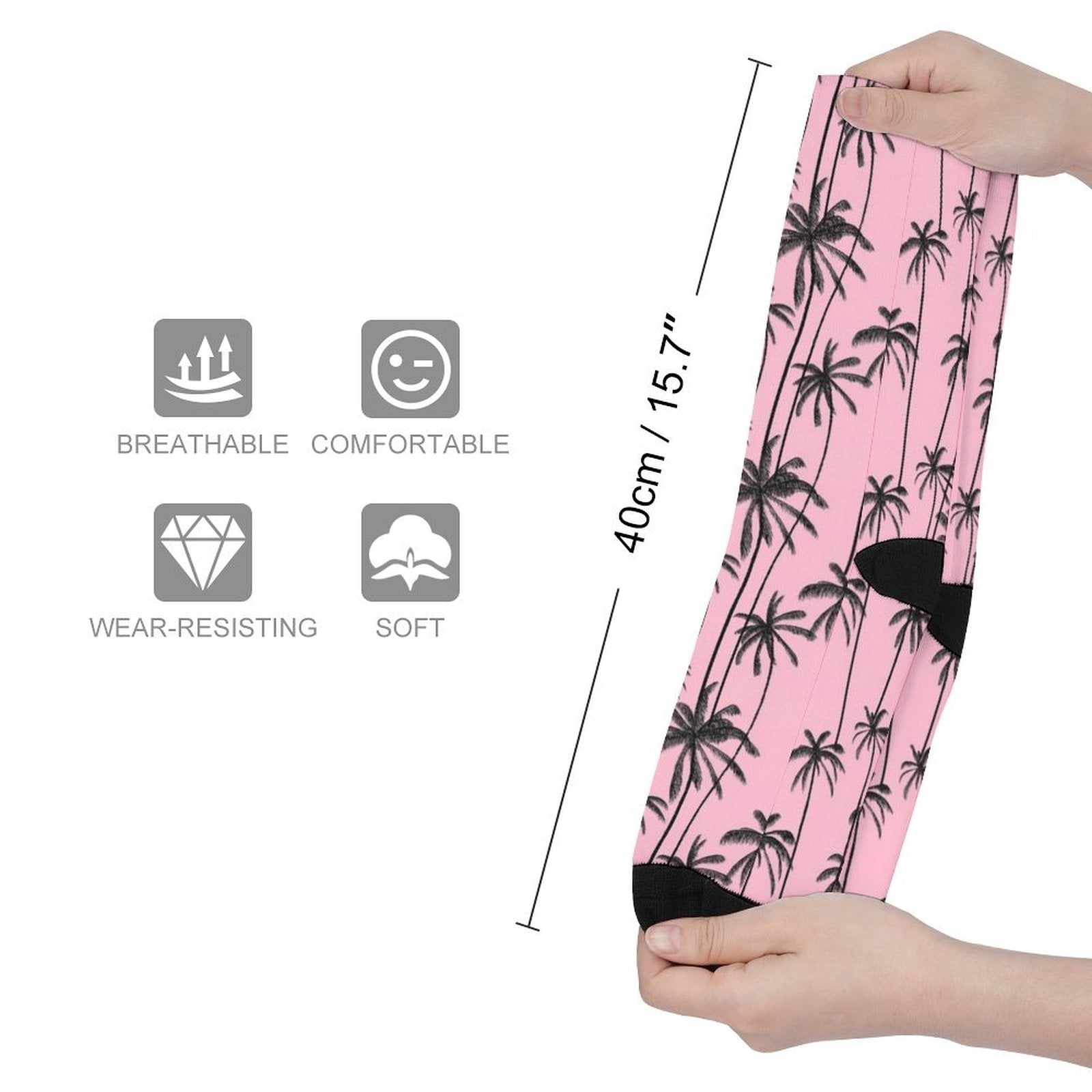 Miami Palms Prined socks Gifts for Men Women