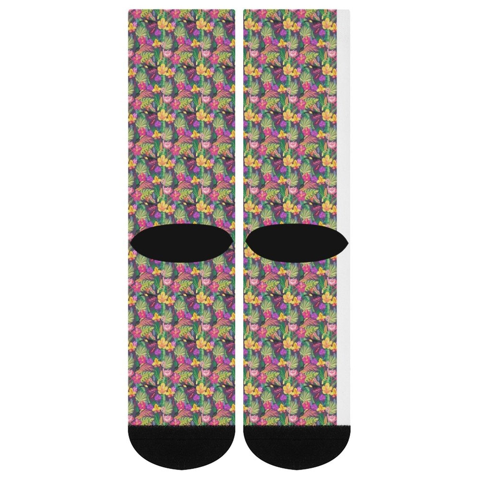 Hand drawn flamingo Prined socks Gifts for Men Women