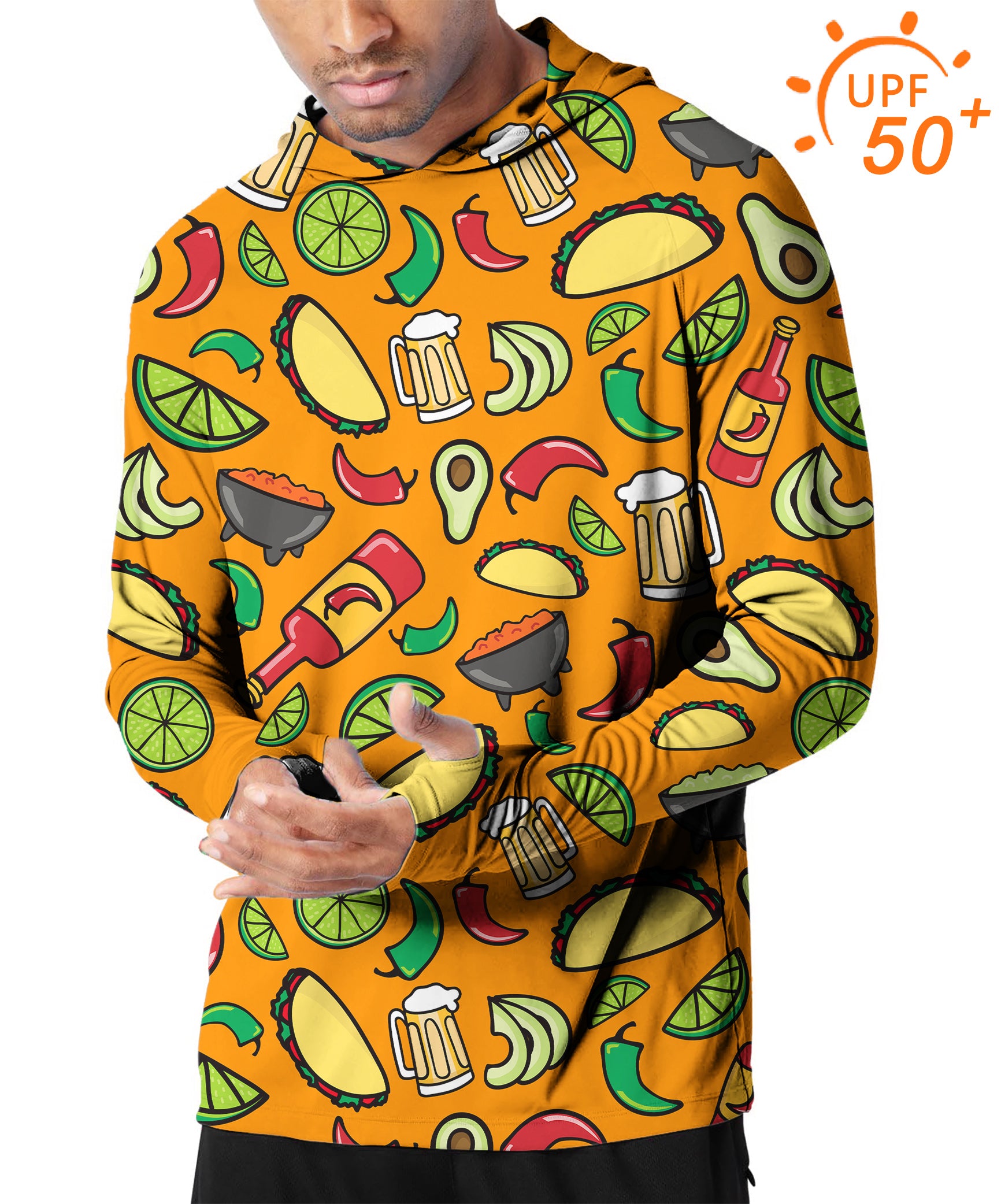 Men's Outdoor Mexico Taco Tuesday Golf Sun Protection Slim Fit hoodies