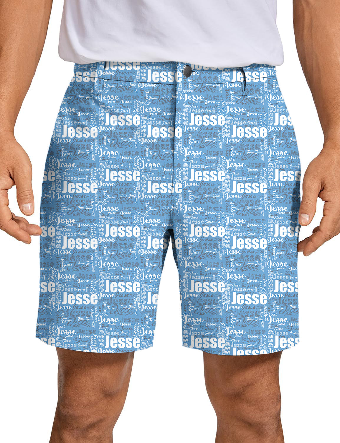 Men Custom name Iris Golf Shorts