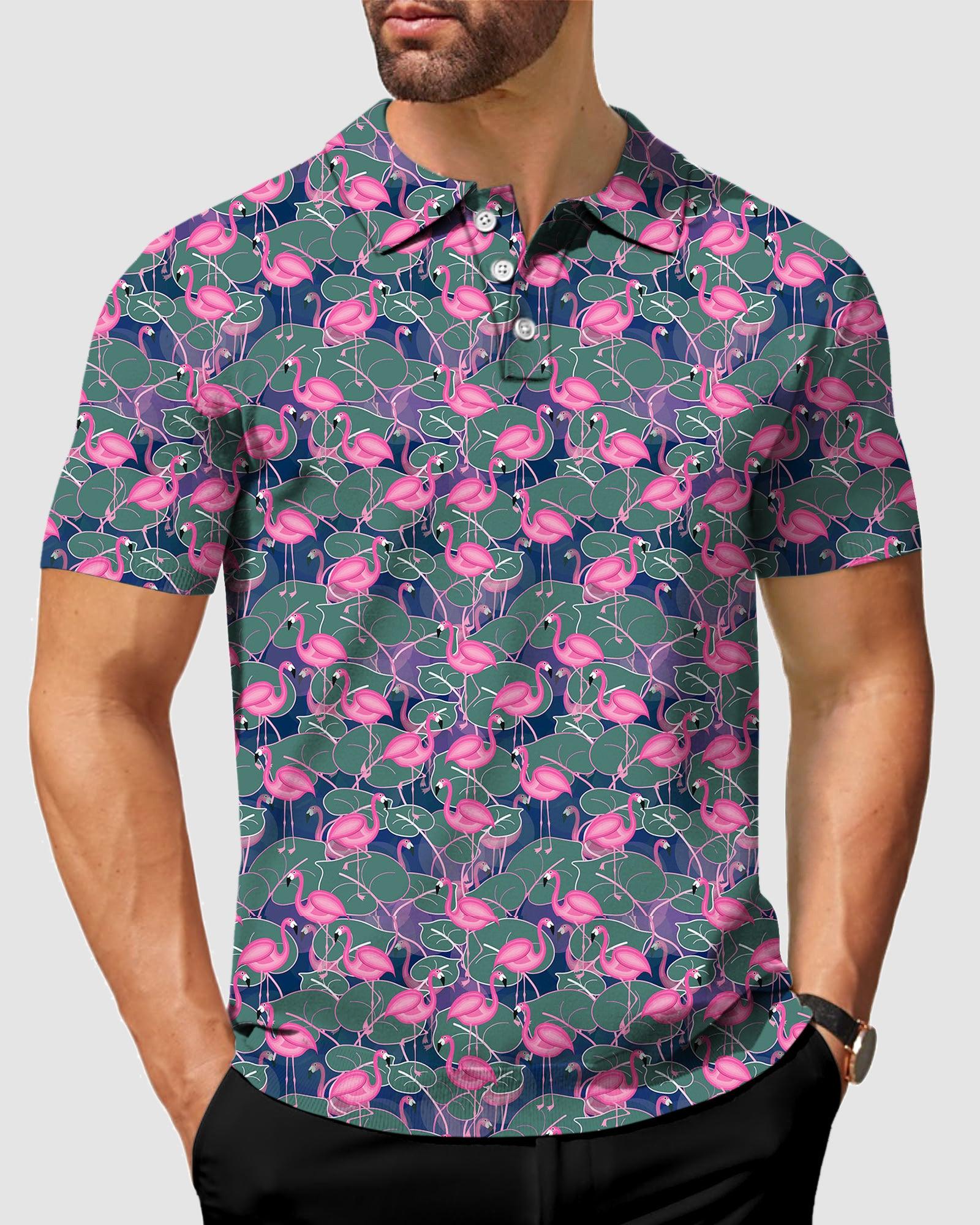 Men's golf Flamingo polo