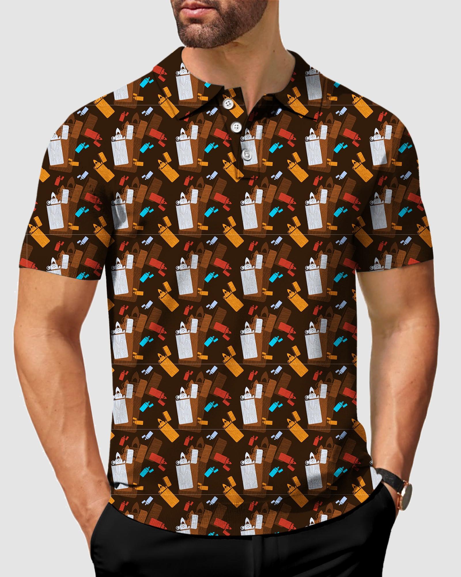 Men's golf lighter polo