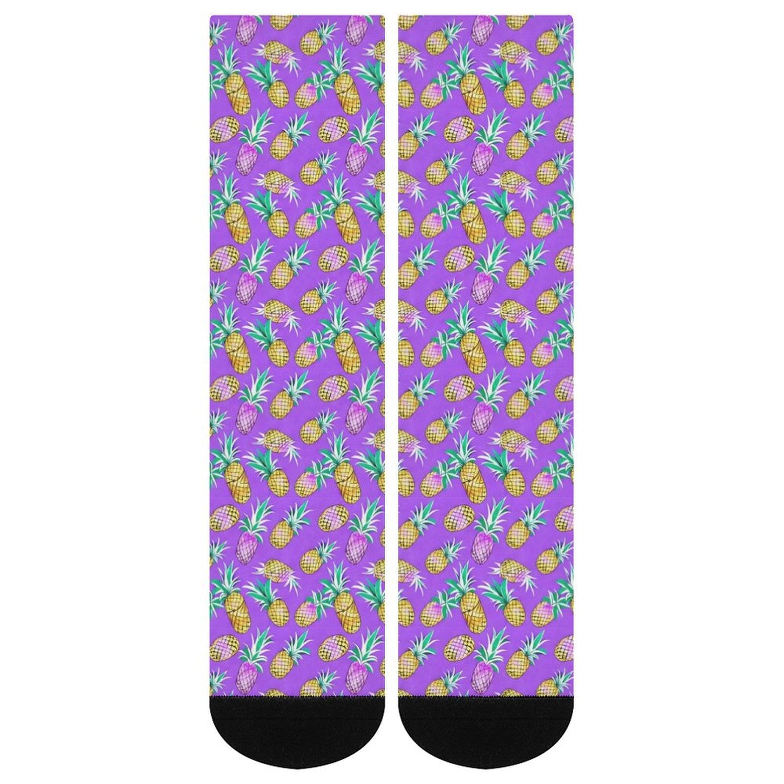 Purple Pineapple Prined socks Gifts for Men Women