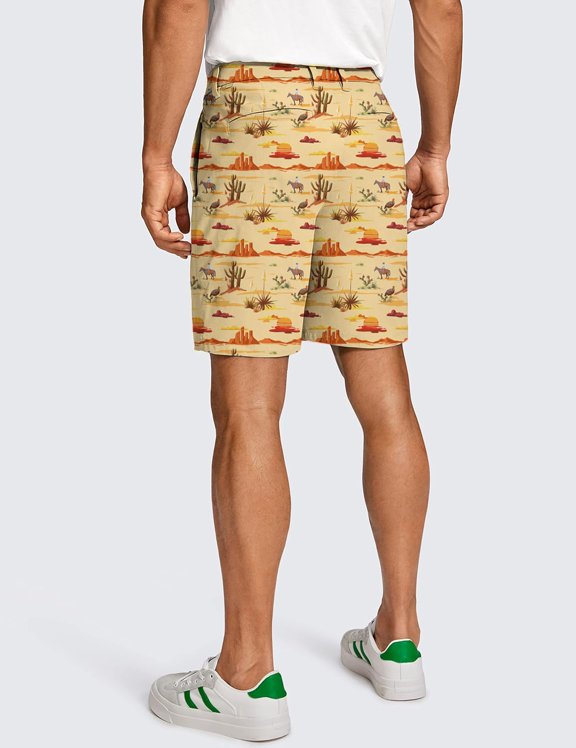 Men Vintage Desert Golf Shorts