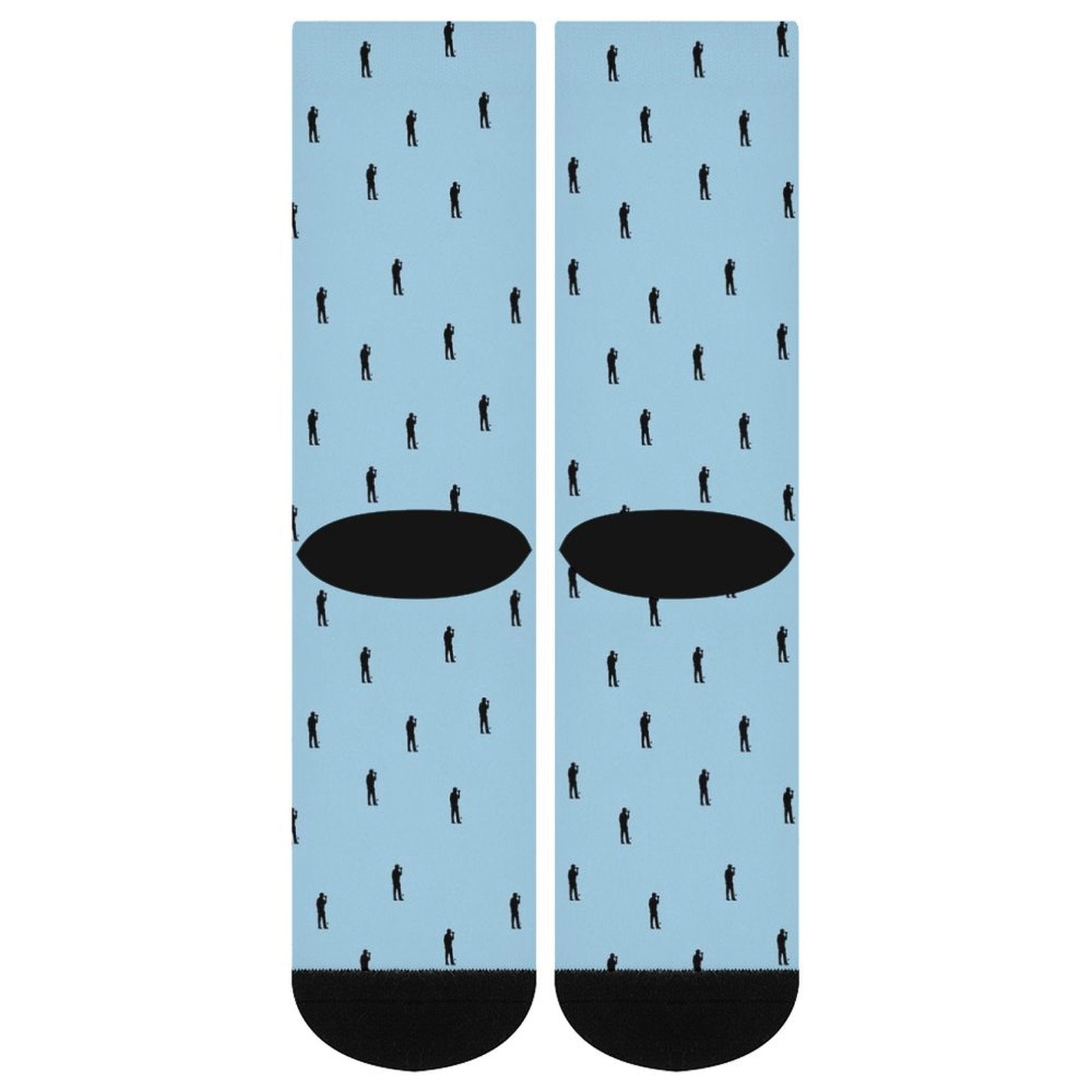 Beers on the course ocean color Prined socks Gifts for Men Women