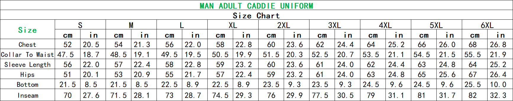 ADULT CADDIE UNIFORM Custom Golf Adult Teenager Coverall Suit Boiler Caddy Halloween Christmas Uniform White Custom Name Birthday