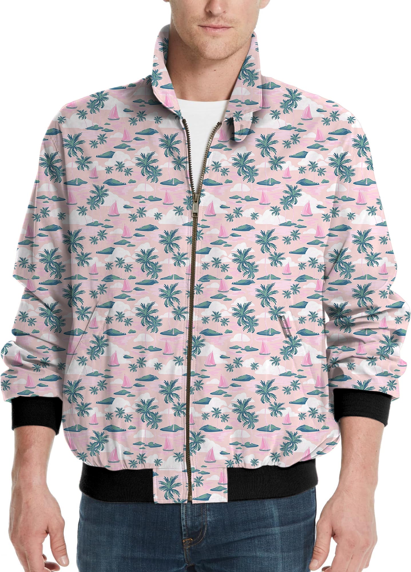 Island Time-Men's Golf Windbreaker Light Jacket