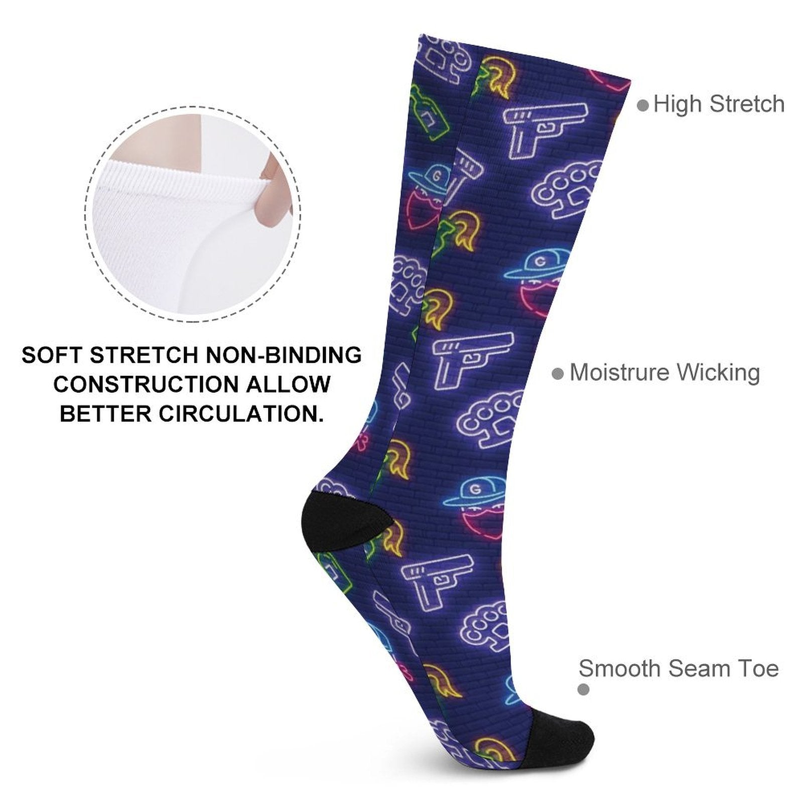 Sharp shooter Prined socks Gifts for Men Women