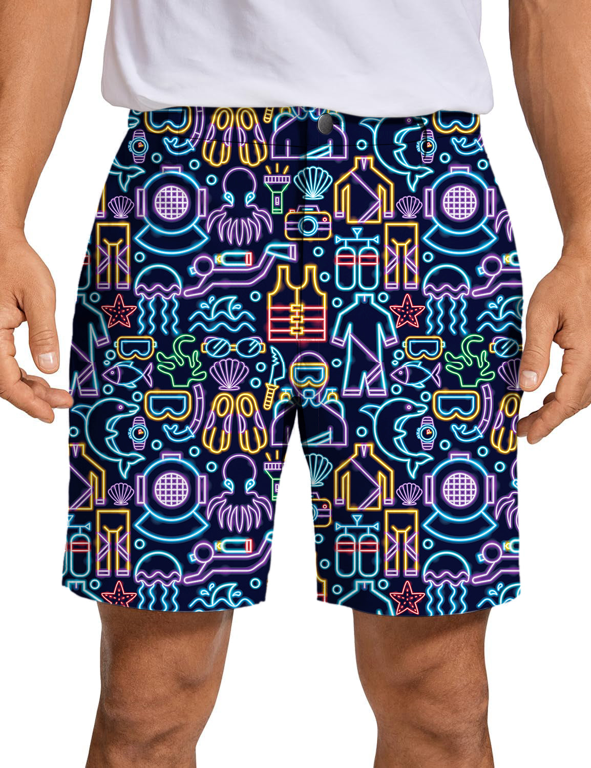 Men's Neon Diver Golf Shorts