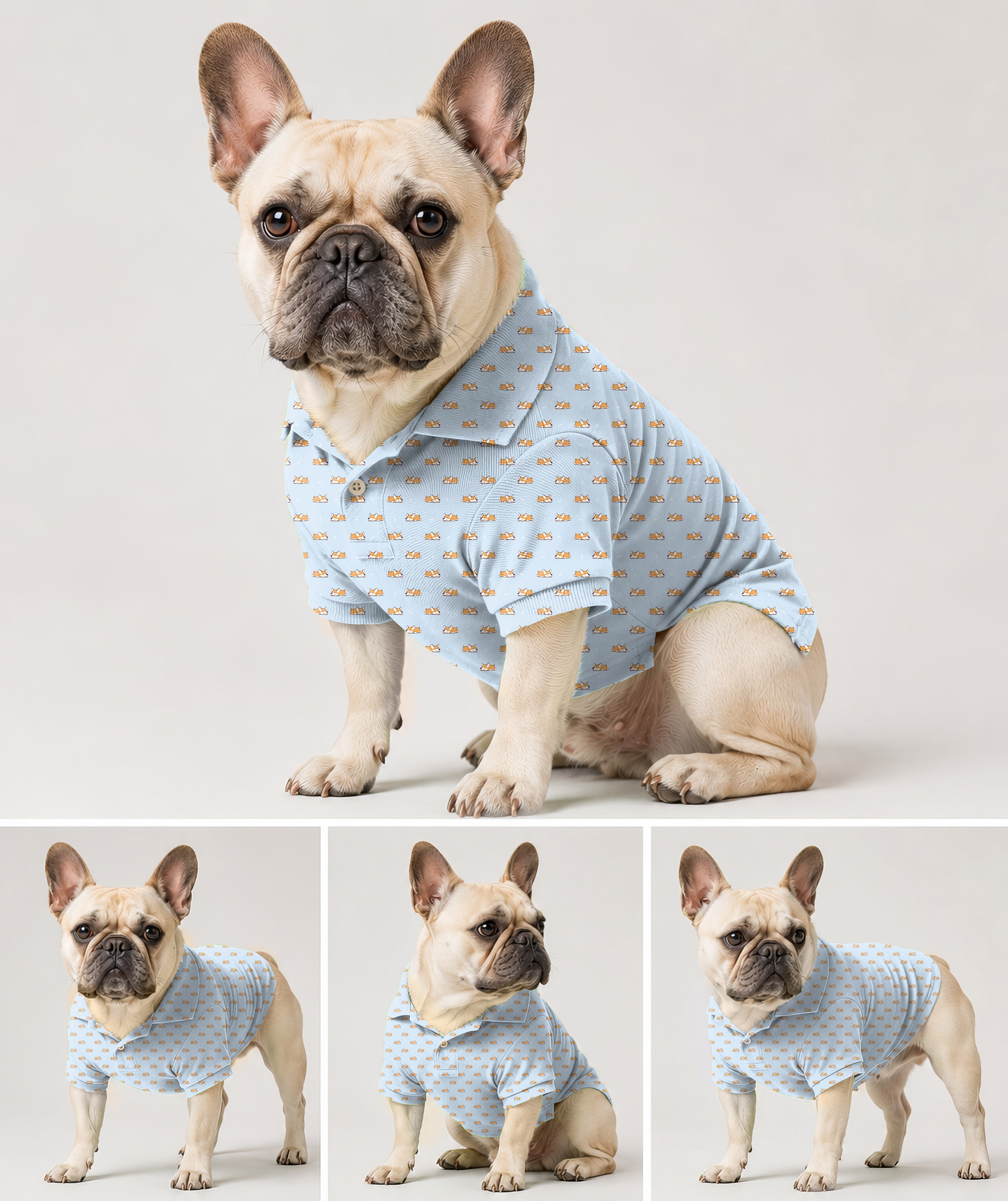 Dog's Cute corgi golf polo