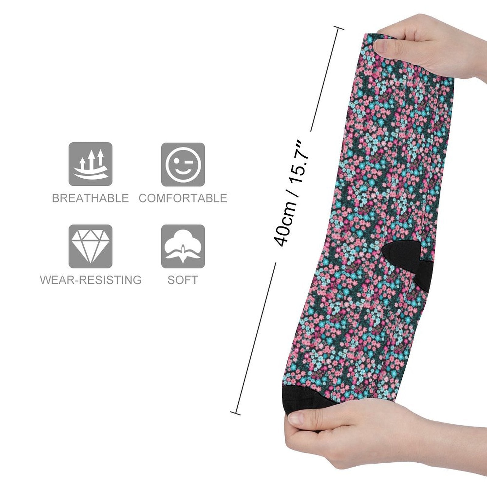 Candy Blossoms Prined socks Gifts for Men Women