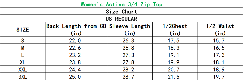Neon Gradients 18 papers Women's Golf Active 3/4 Zip Top