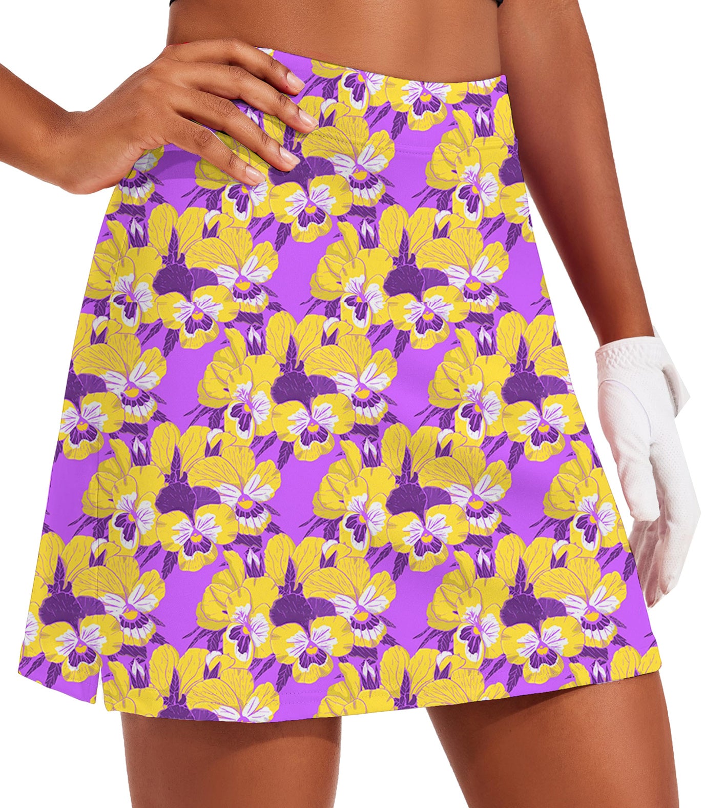 Women's Hawaiian Time Golf Skirts Inner Shorts Pocket