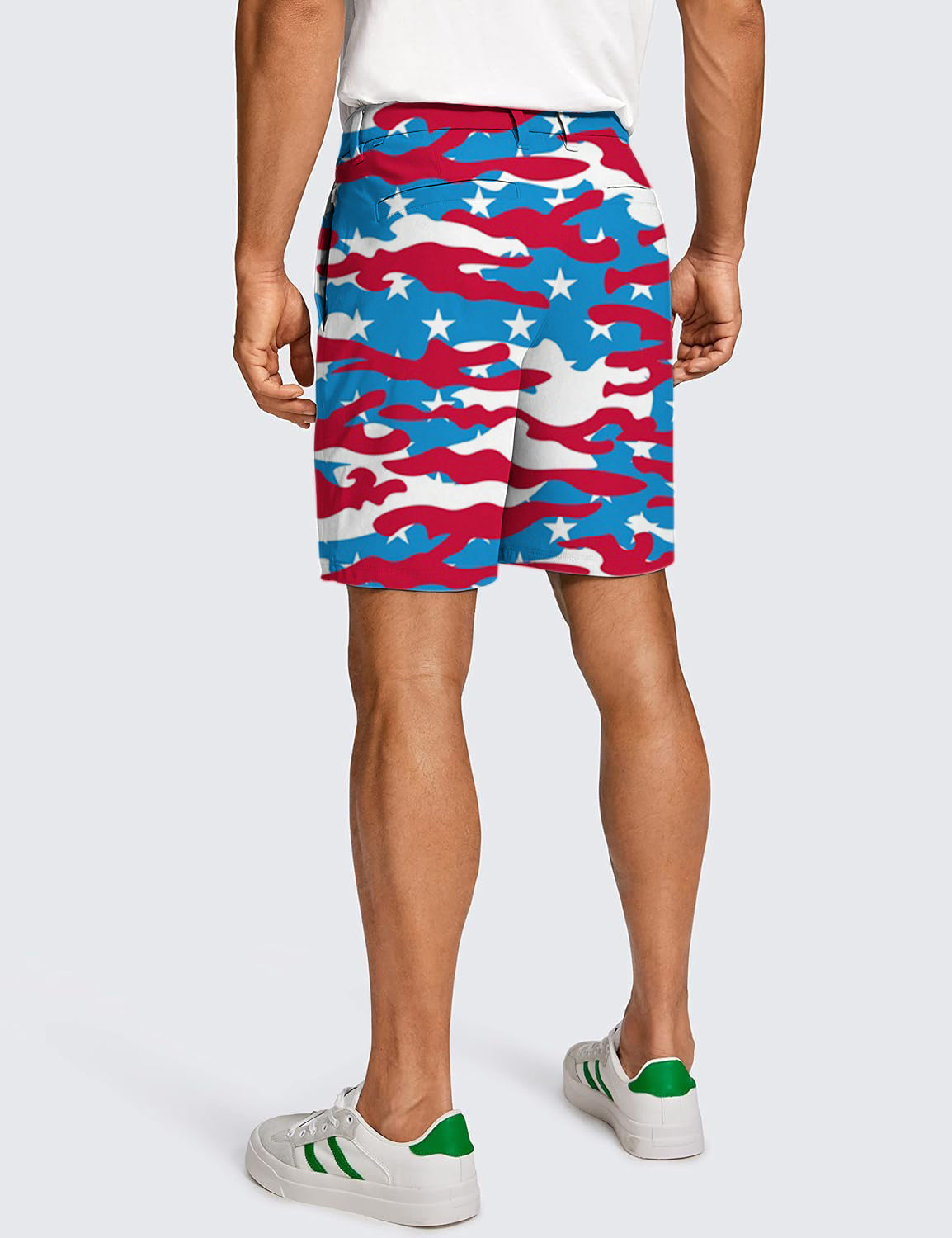 Men Patriotic Camo Golf Shorts