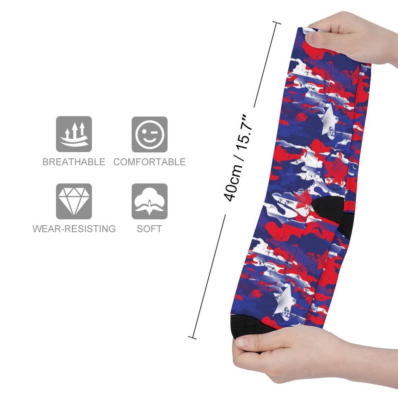 USA camo Prined socks Gifts for Men Women