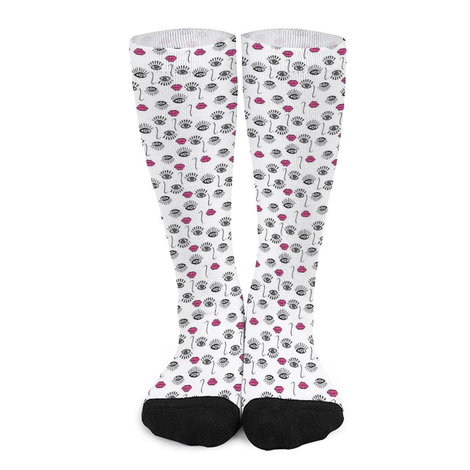 Sexy red lips Prined socks Gifts for Men Women