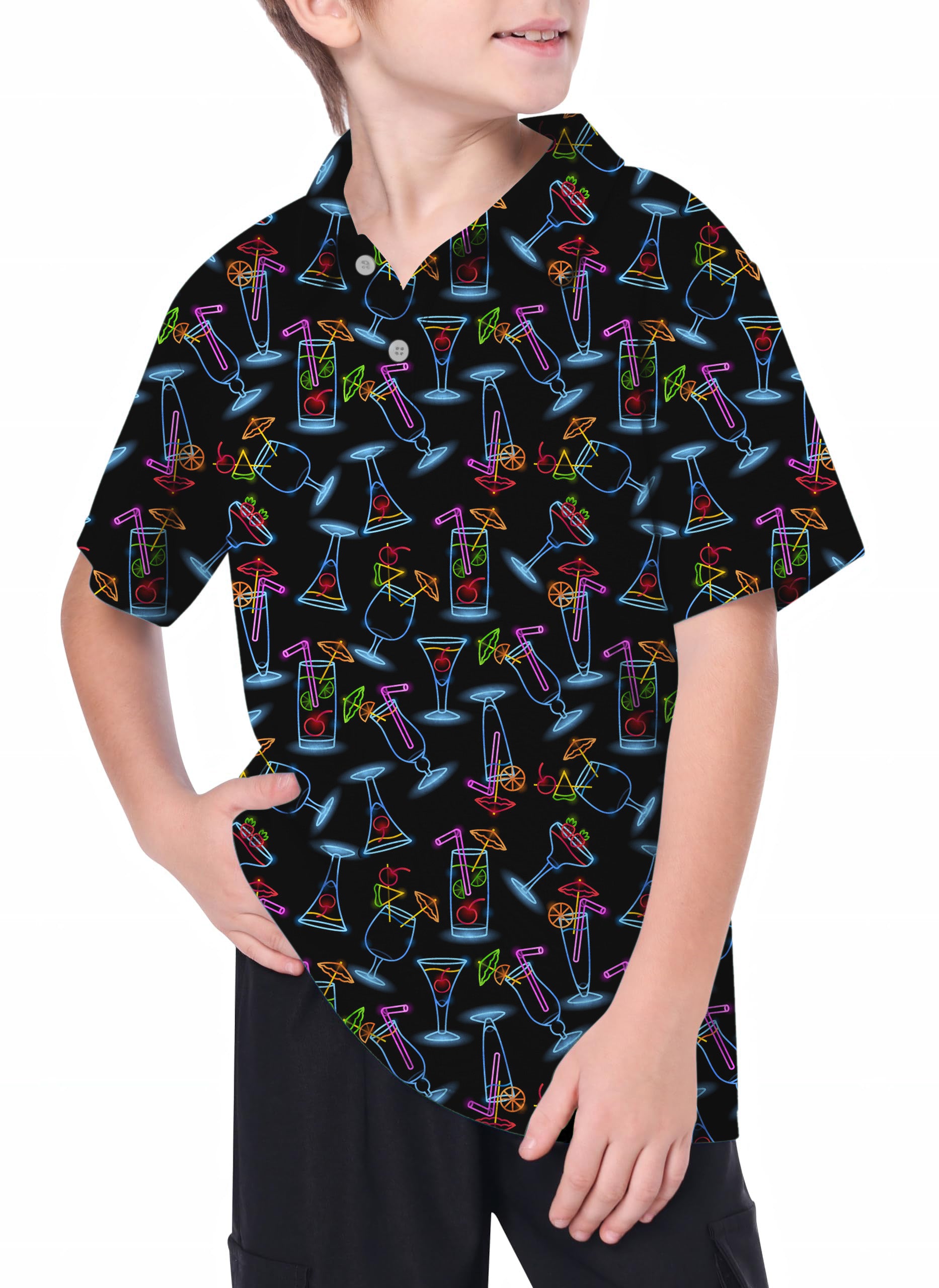 Youth Neon Drinker Golf Polo