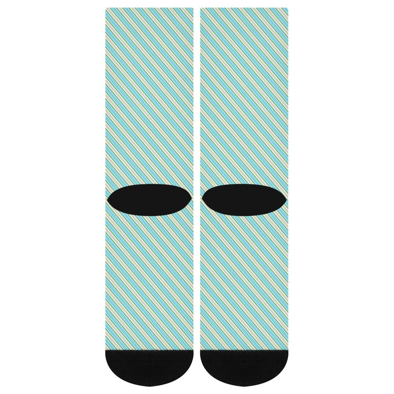Diagonal stripes Prined socks Gifts for Men Women