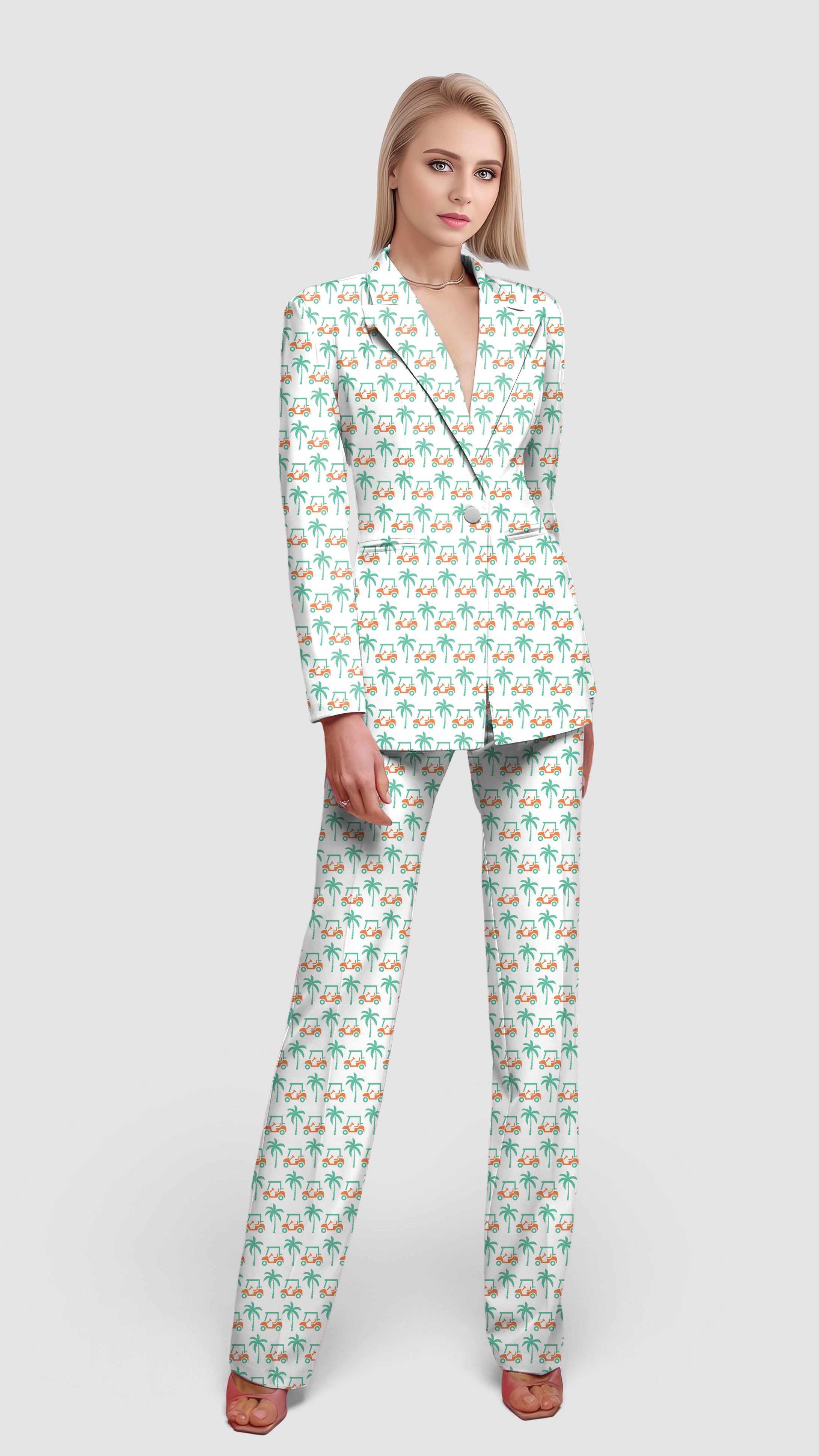 Summer Swings-Women's Blazer Casual Work Office Blazer Suit set