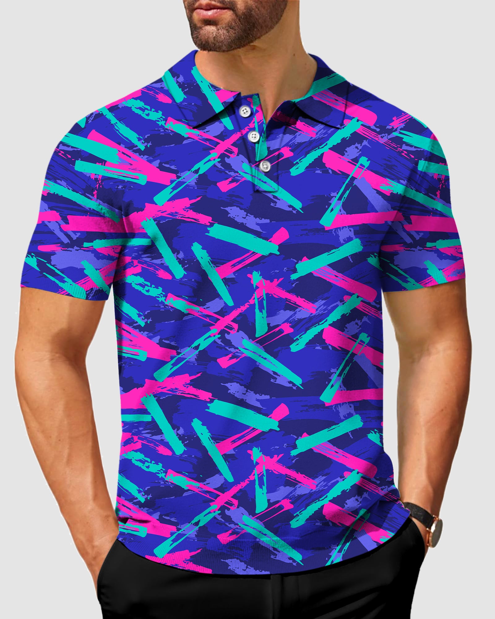 Men's 8 Track Golf Polo