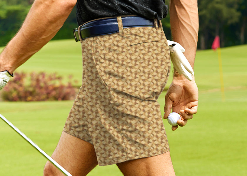 Men Middle Finger Funny Golf Shorts
