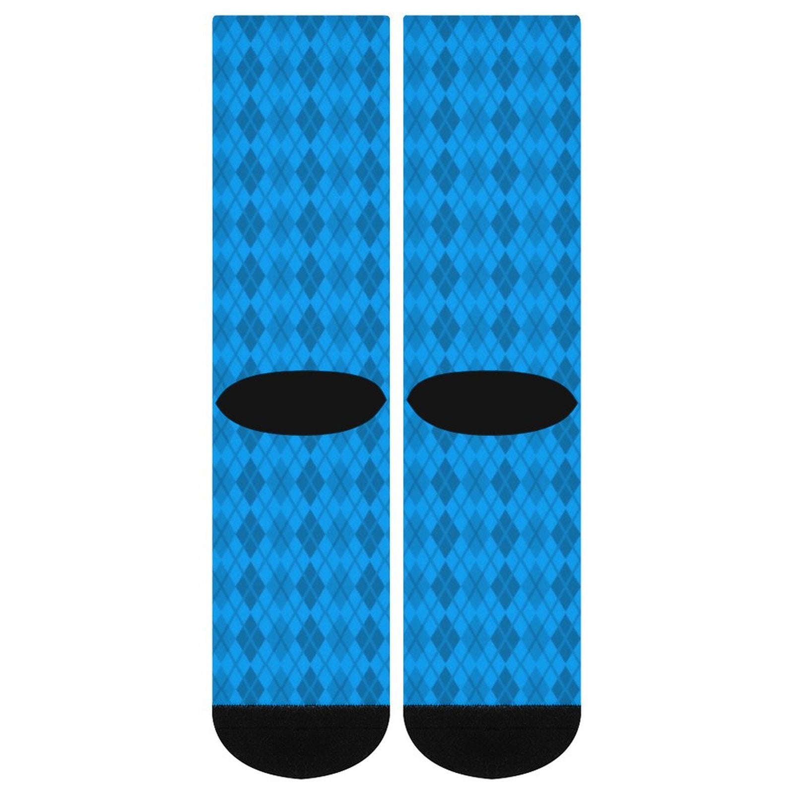 Argyle Blue grid Prined socks Gifts for Men Women