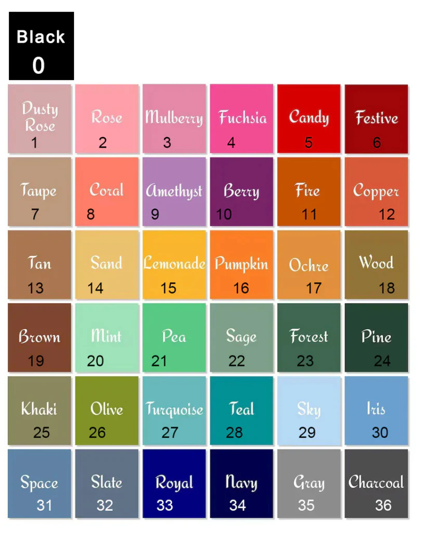 Men's Avocado Custom lightweight windproof softshell golf vest color options chart