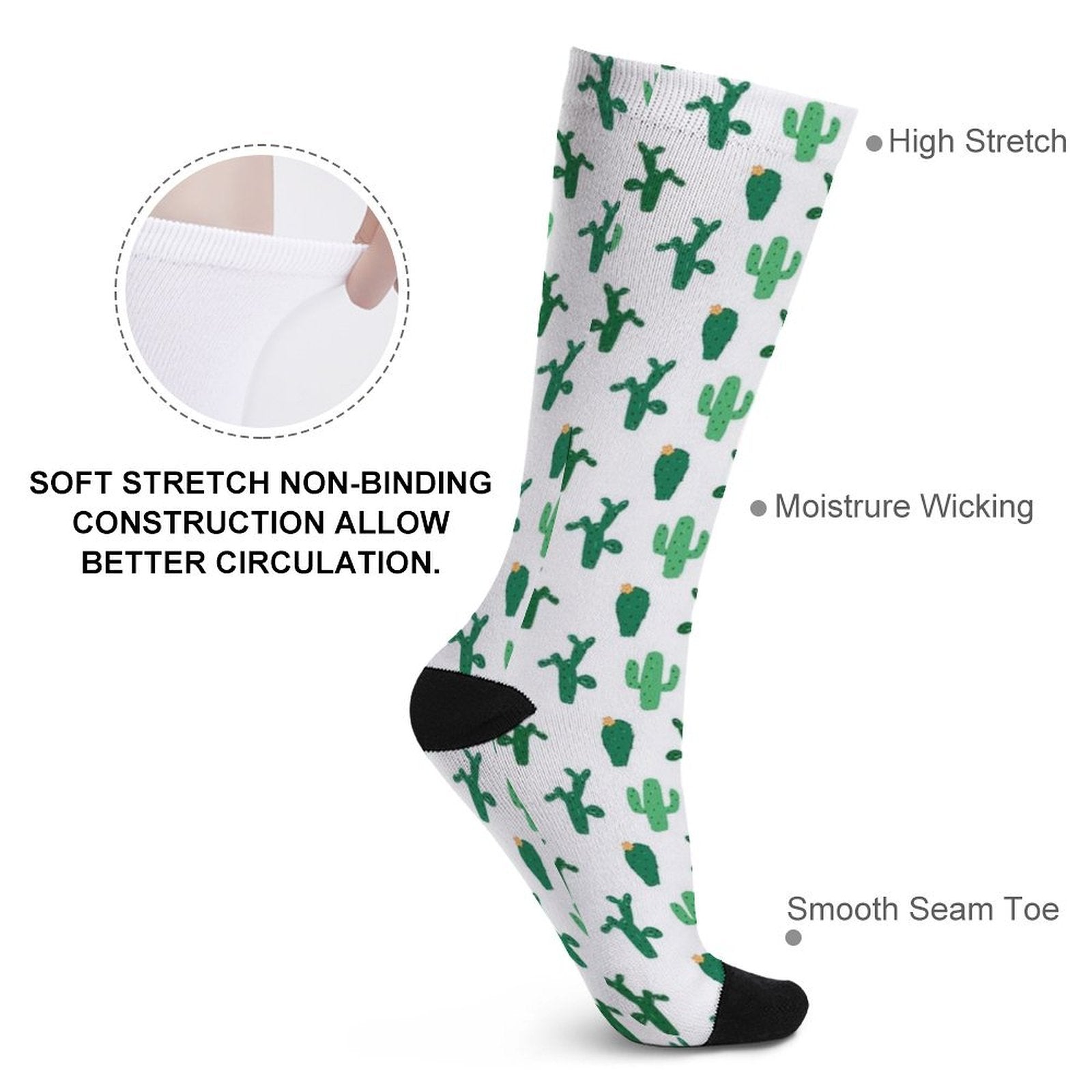 Strange Cactus Prined socks Gifts for Men Women