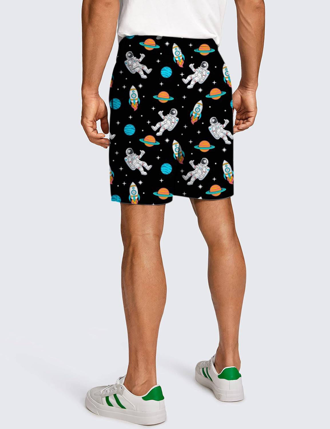 Men Space Man Golf Shorts