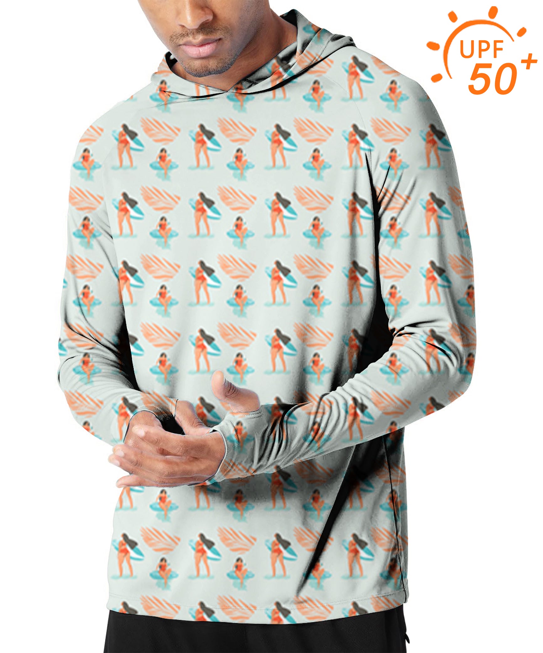 Men's Outdoor Surf Up Girls Golf Sun Protection Slim Fit hoodies
