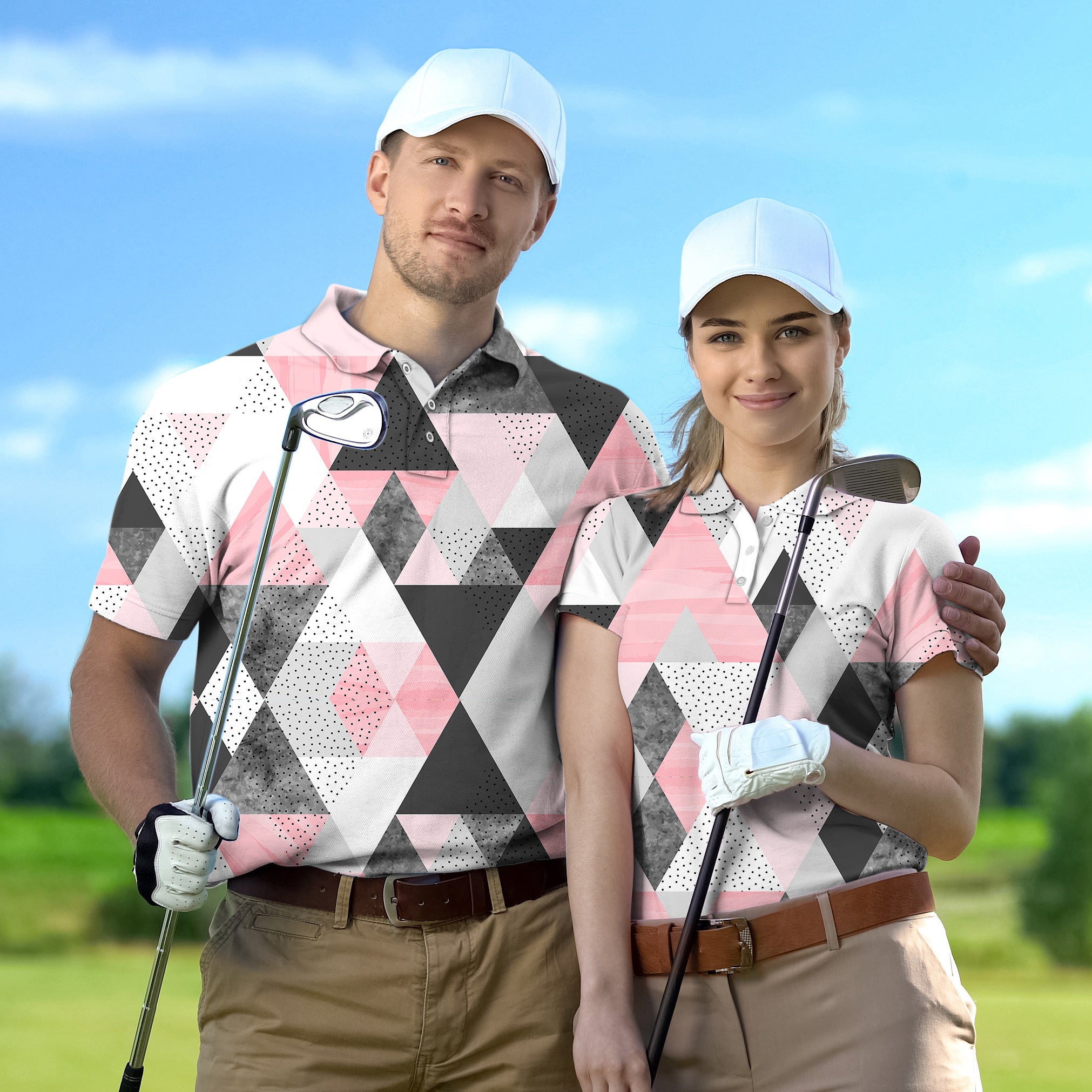 Golf Polo Couple Family On Par
