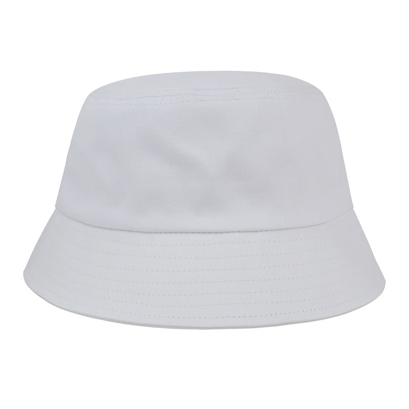 White khaki bucket hat, customizable embroidered name design, casual golf style with sun protection