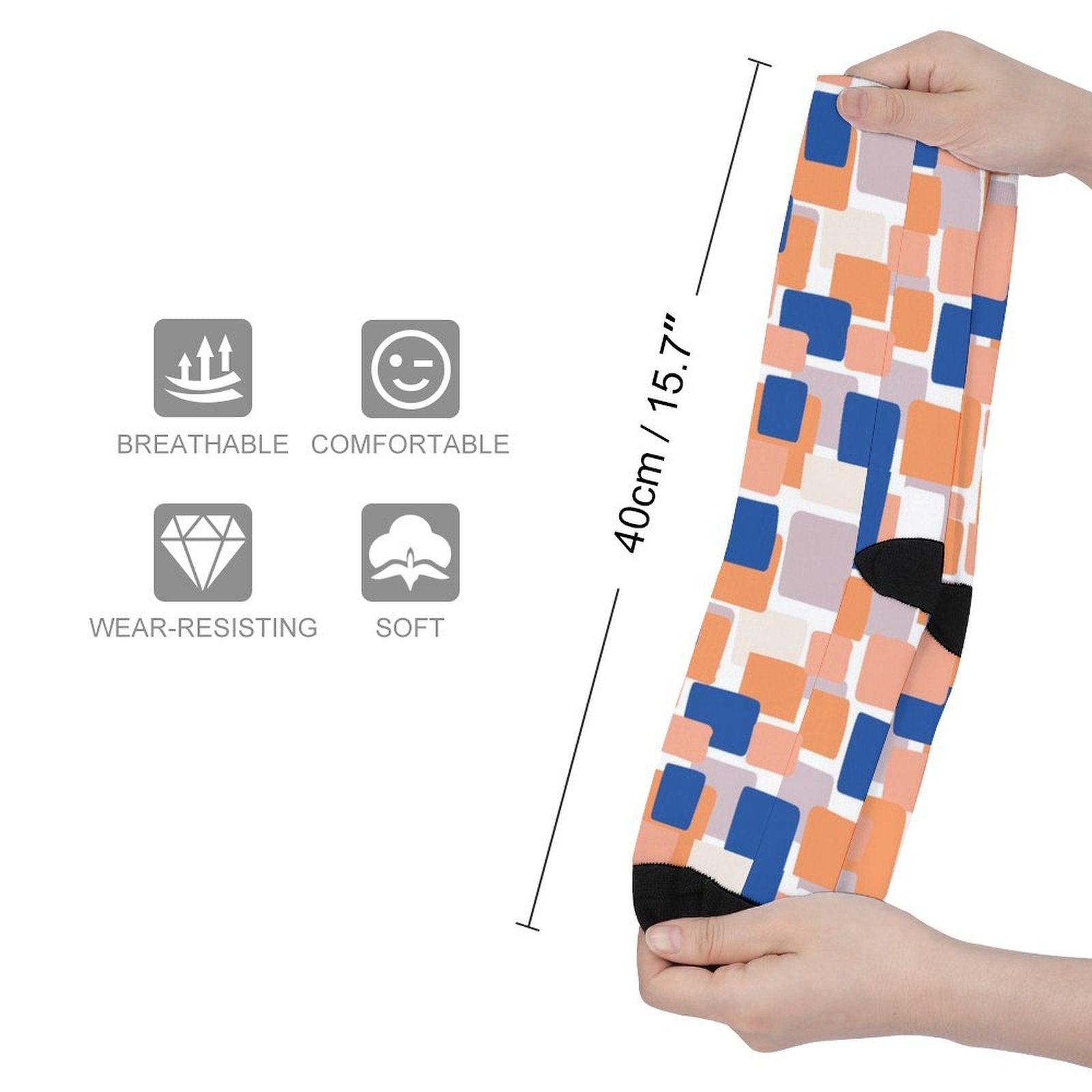 Mosaic Prined socks Gifts for Men Women