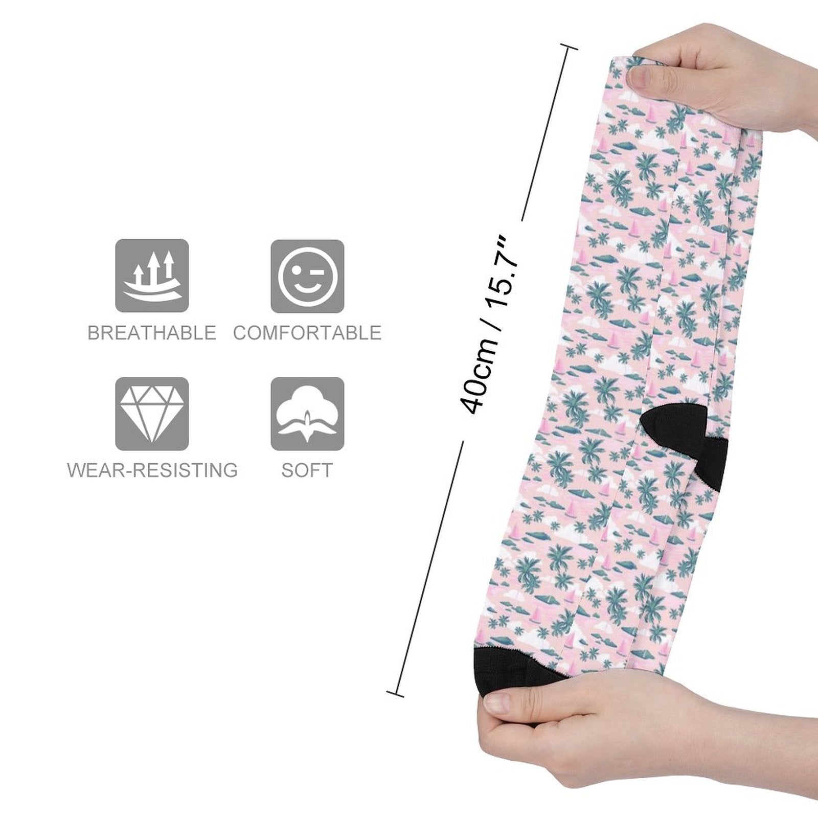 Island Time Prined socks Gifts for Men Women