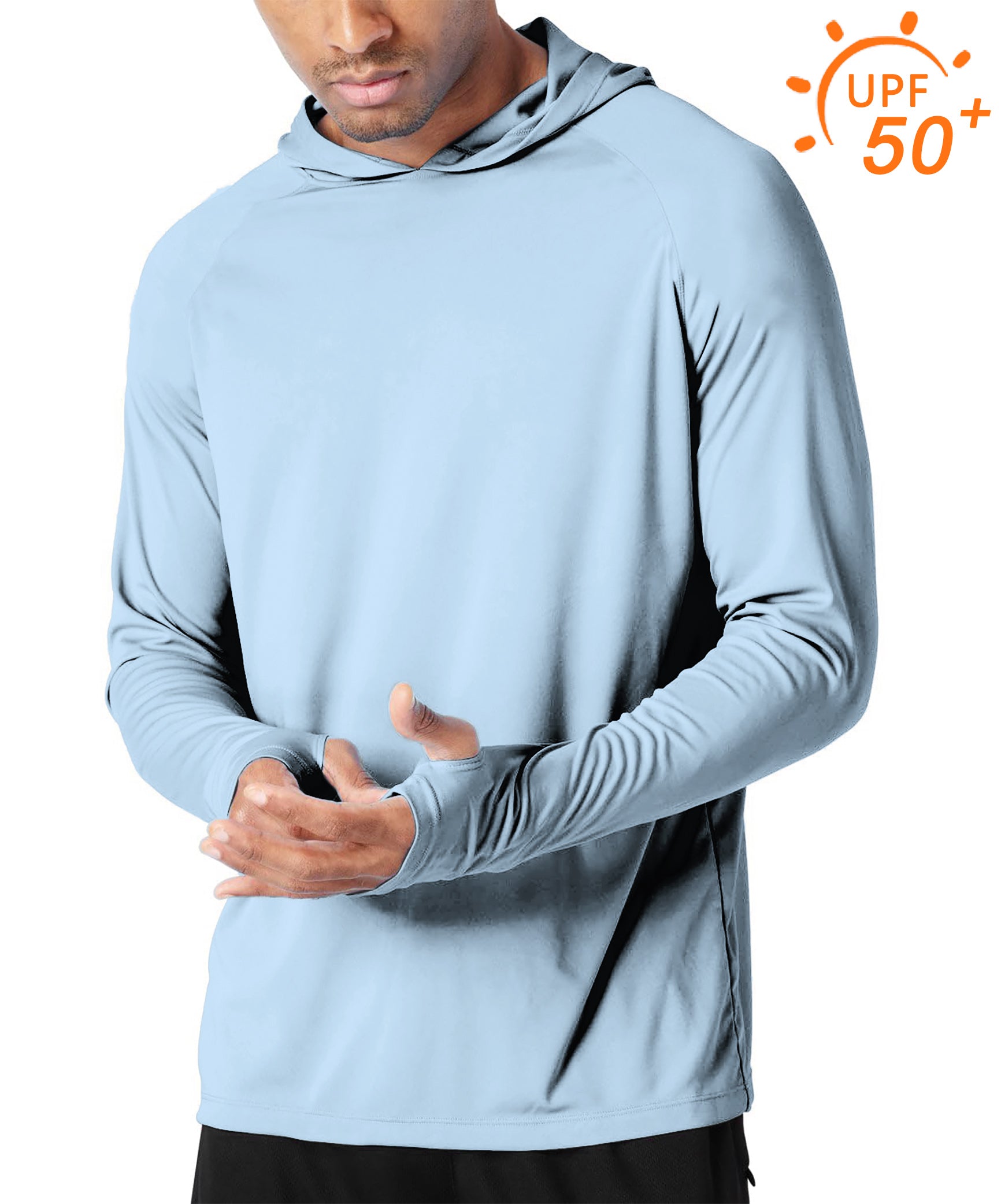 Men's Outdoor pure sky Golf Sun Protection Slim Fit hoodies