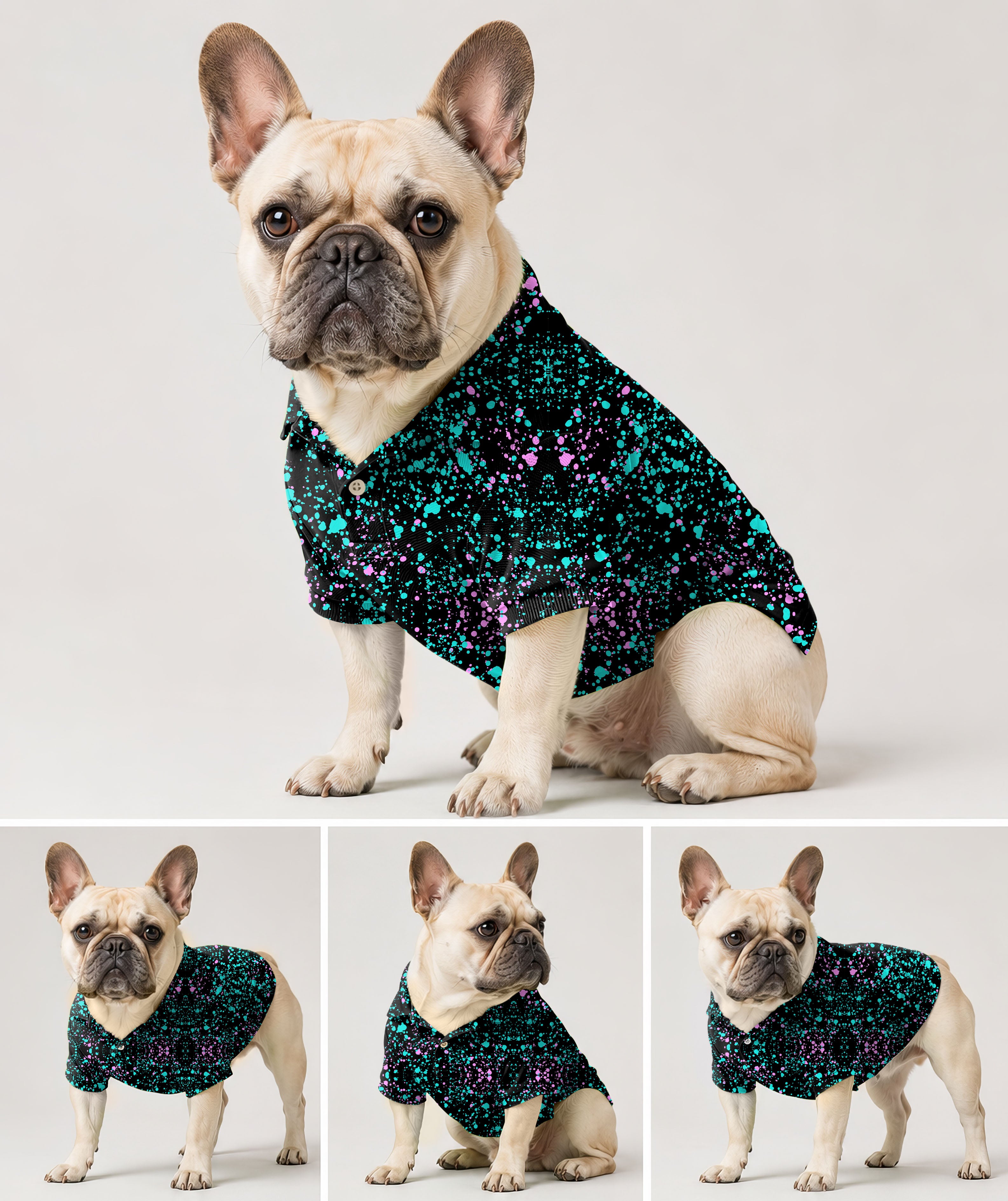 GALAXIES -Dog's golf polo