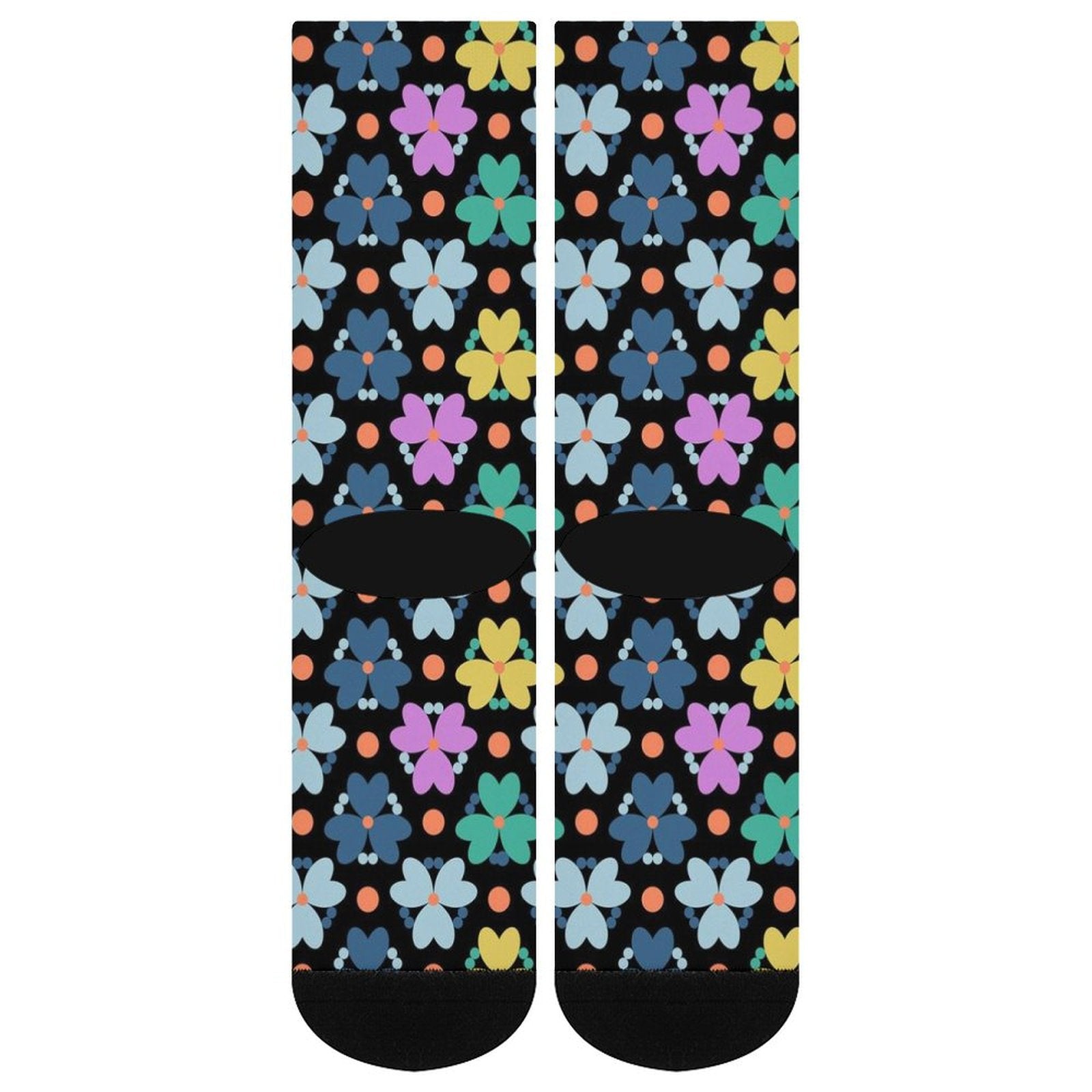 Modern Flowers Prined socks Gifts for Men Women
