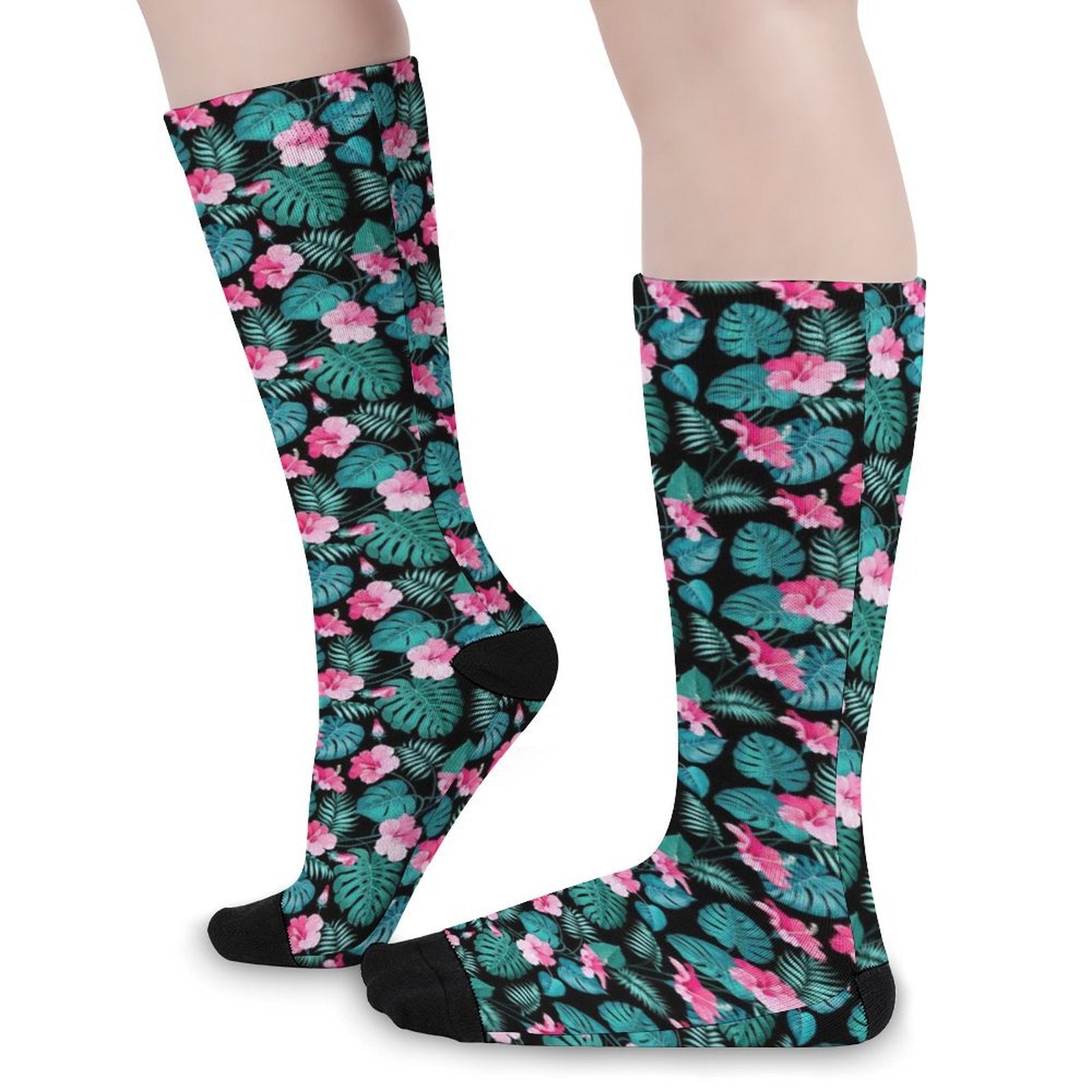 Tropic Floral Prined socks Gifts for Men Women