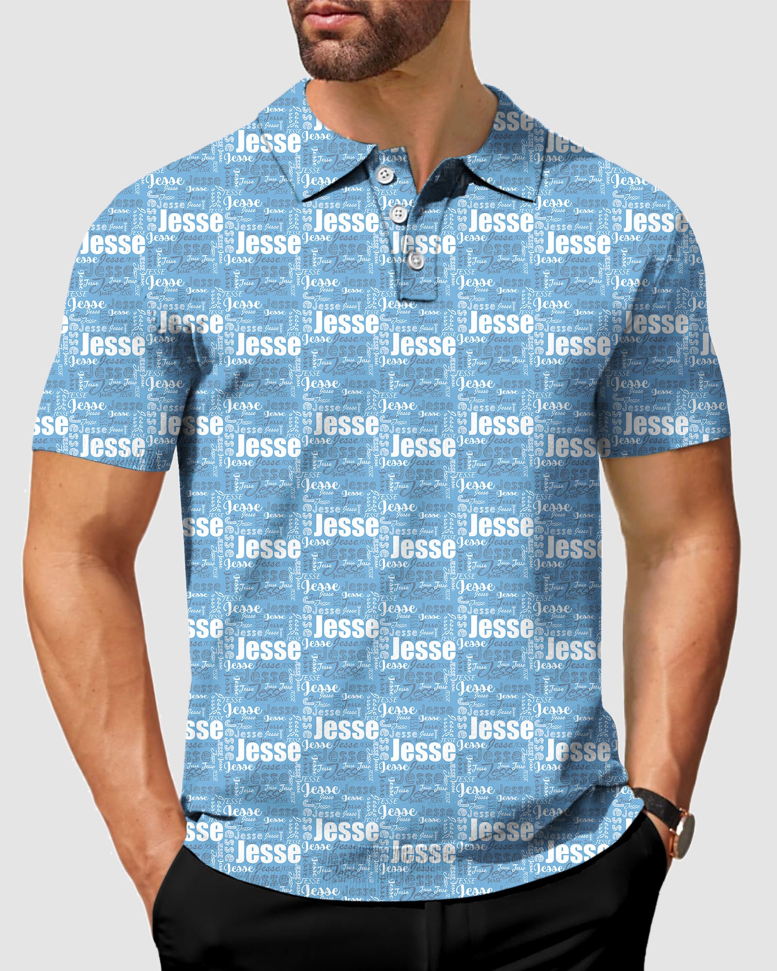 Men's Custom name Iris Golf Polo