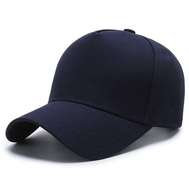 Customized embroidered name adjustable navy blue snapback golf cap with curved brim for sun protection and casual style