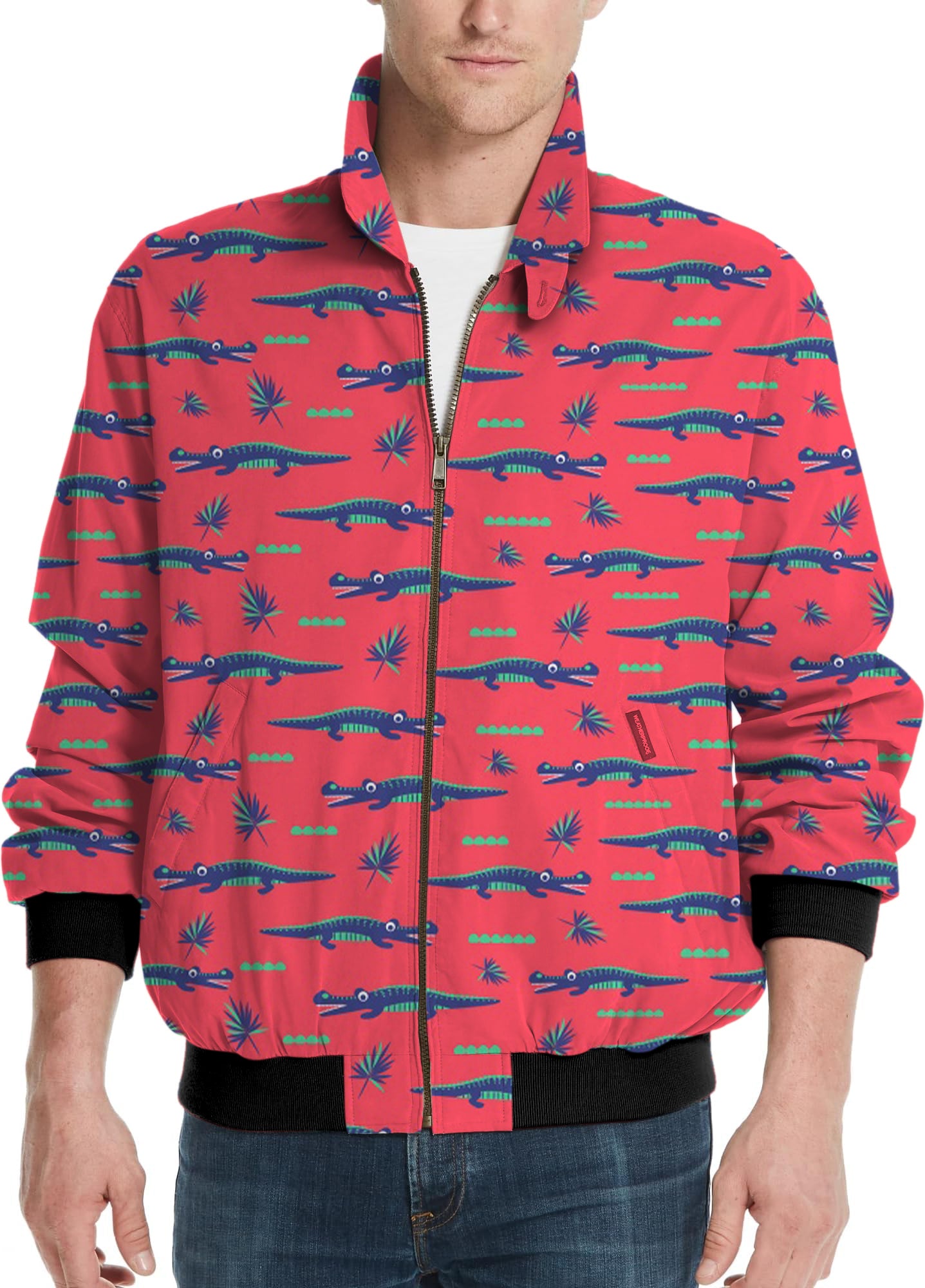 Alligator's Got My Ball-Men's Golf Windbreaker Light Jacket