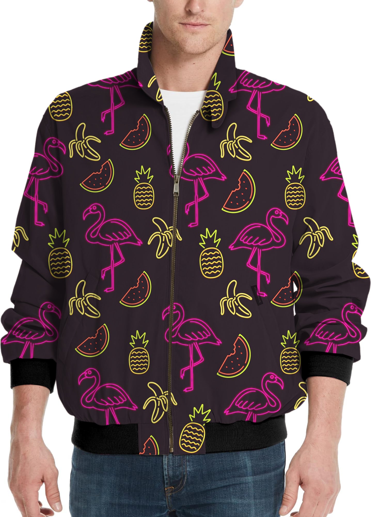 Neon Light Nonsense-Men's Golf Windbreaker Light Jacket