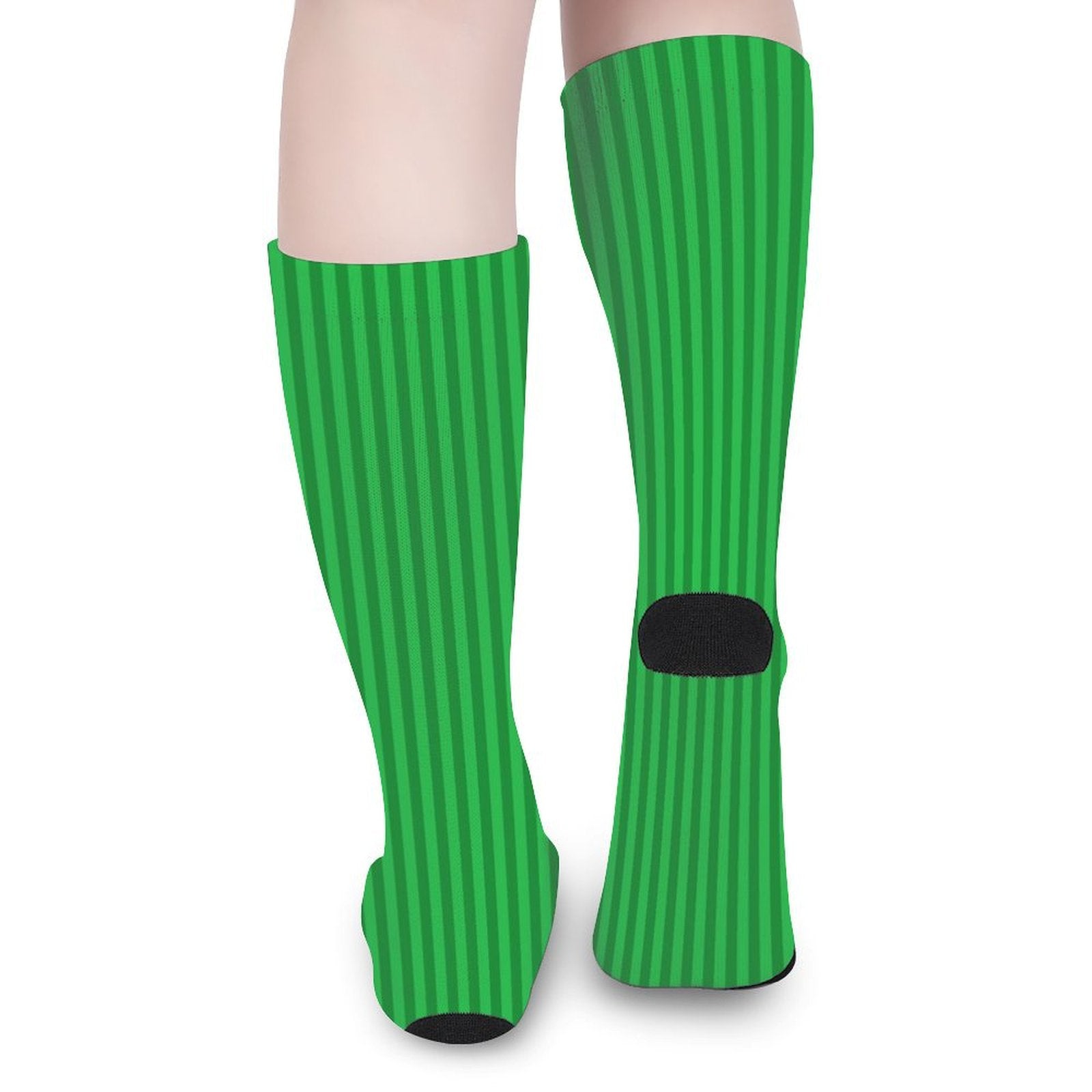 green Vertical stripes Prined socks Gifts for Men Women