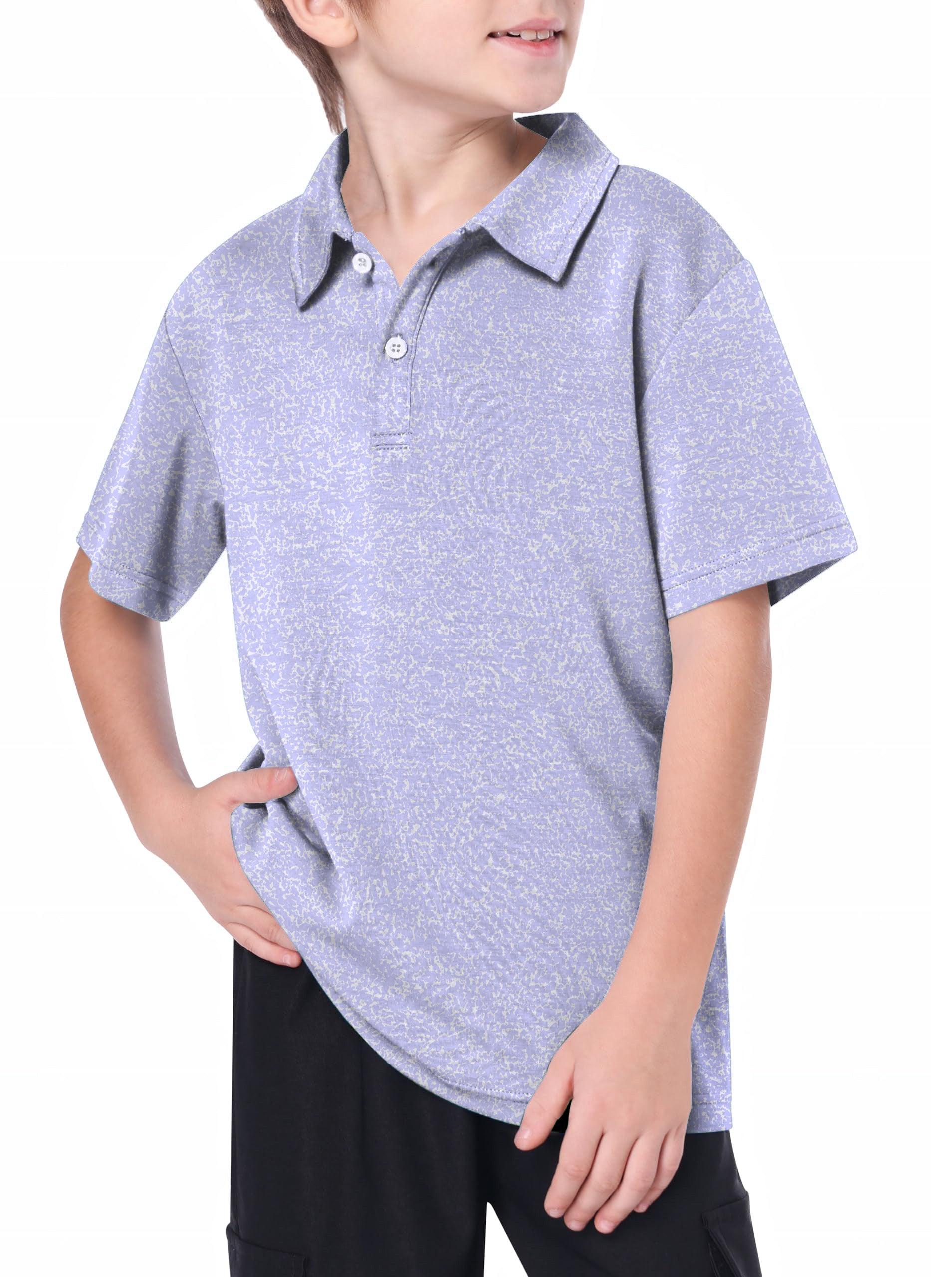 Youth Lavender Links Golf Polo