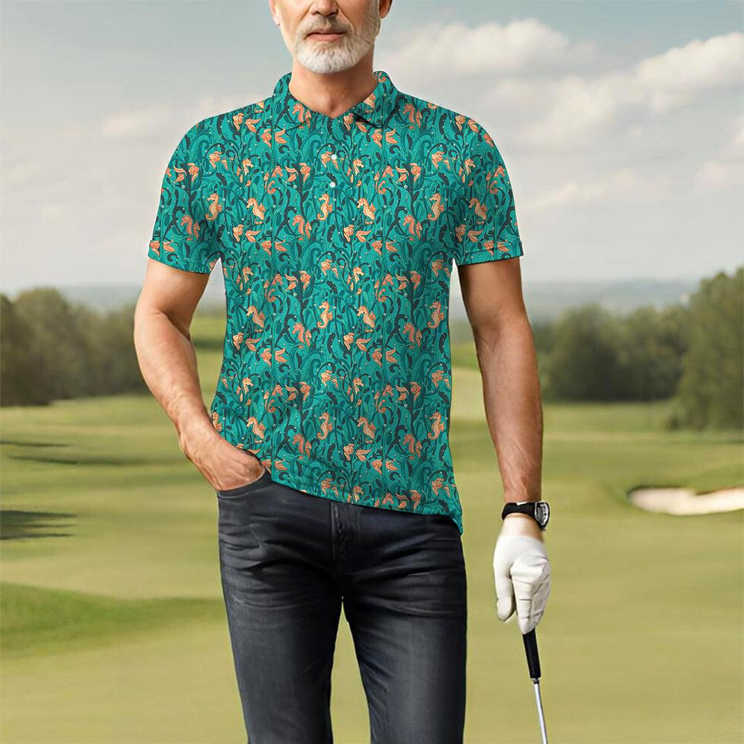 Men's Seahorse Season golf polo