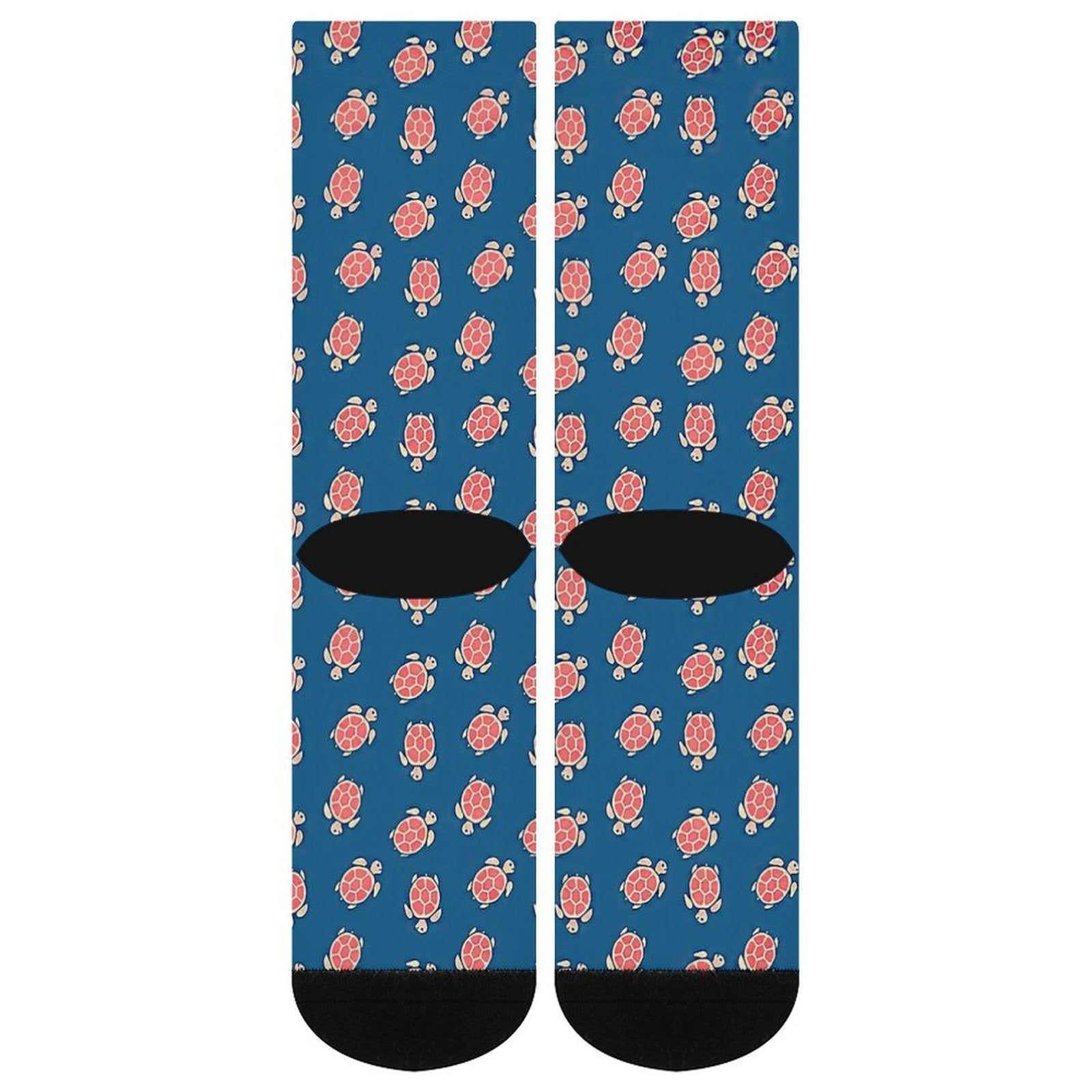 Blue and Turtle Prined socks Gifts for Men Women